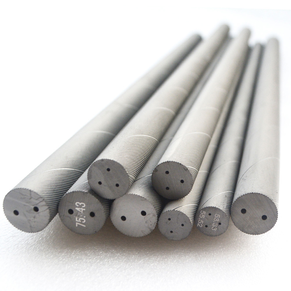 Tungsten Carbide Helical Coolant Rods 60 HRC End Mill Rod 9% Binder